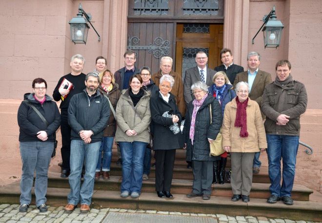 Teilnehmer des ersten gemeinsamen Wochenendes der Pfarrgemeinderäte von Fritzlar, Ungedanken und Wabern im März 2013